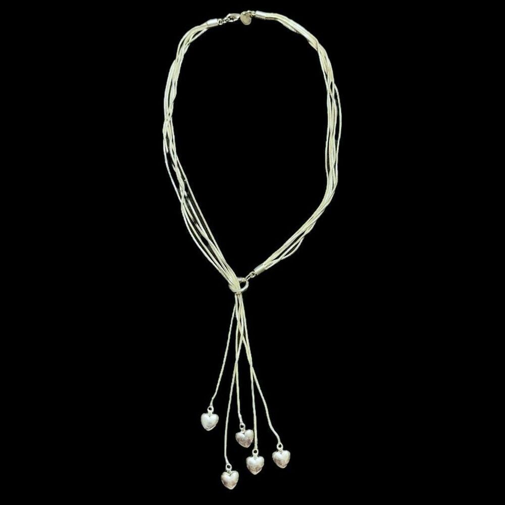Elegant Silver Heart Necklace